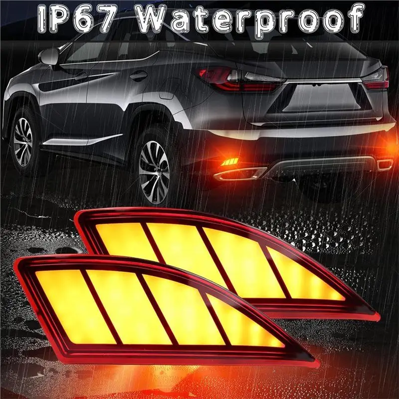 Светодиодный последовательный указатель поворота, задний фонарь, отражатель заднего бампера для Lexus RX350 2020-2022, аксессуары