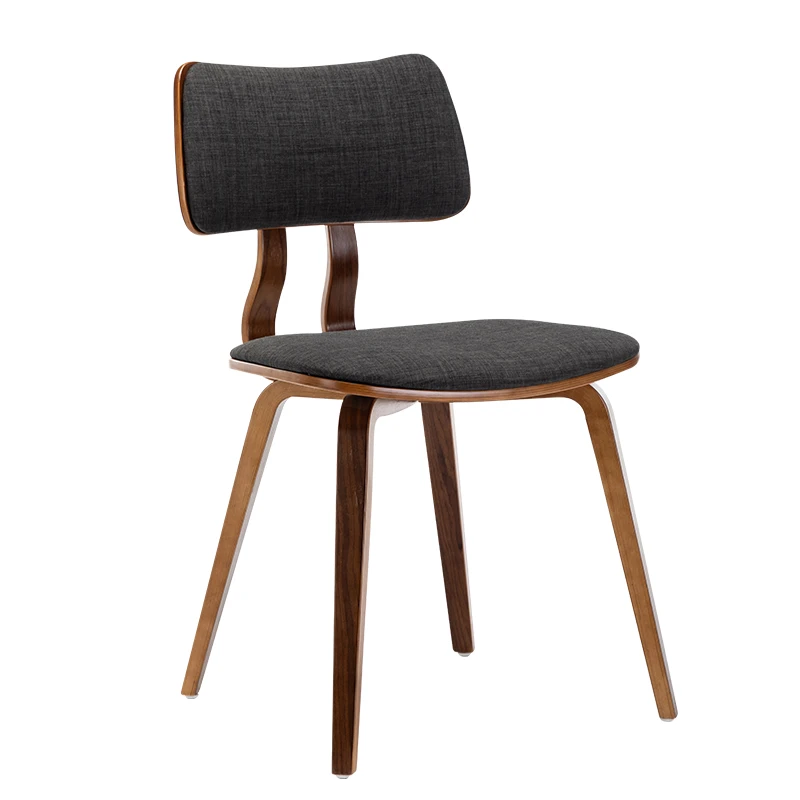 

Nordic solid wood dining chair American modern minimalist dining table chair back chair