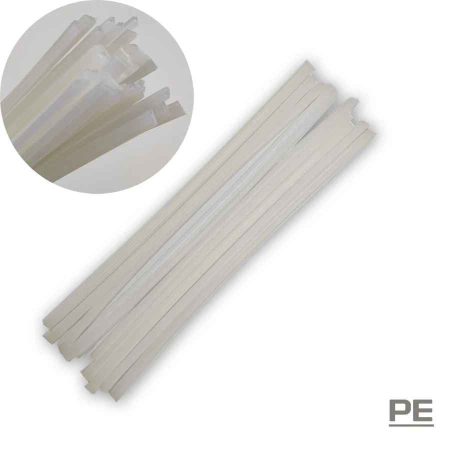 Imagem -03 - Hastes de Solda Plástica para Soldador Soldagem Varas Abs pp Pvc pe 5x2 mm 200 mm 300 mm Comprimento 40 Pcs