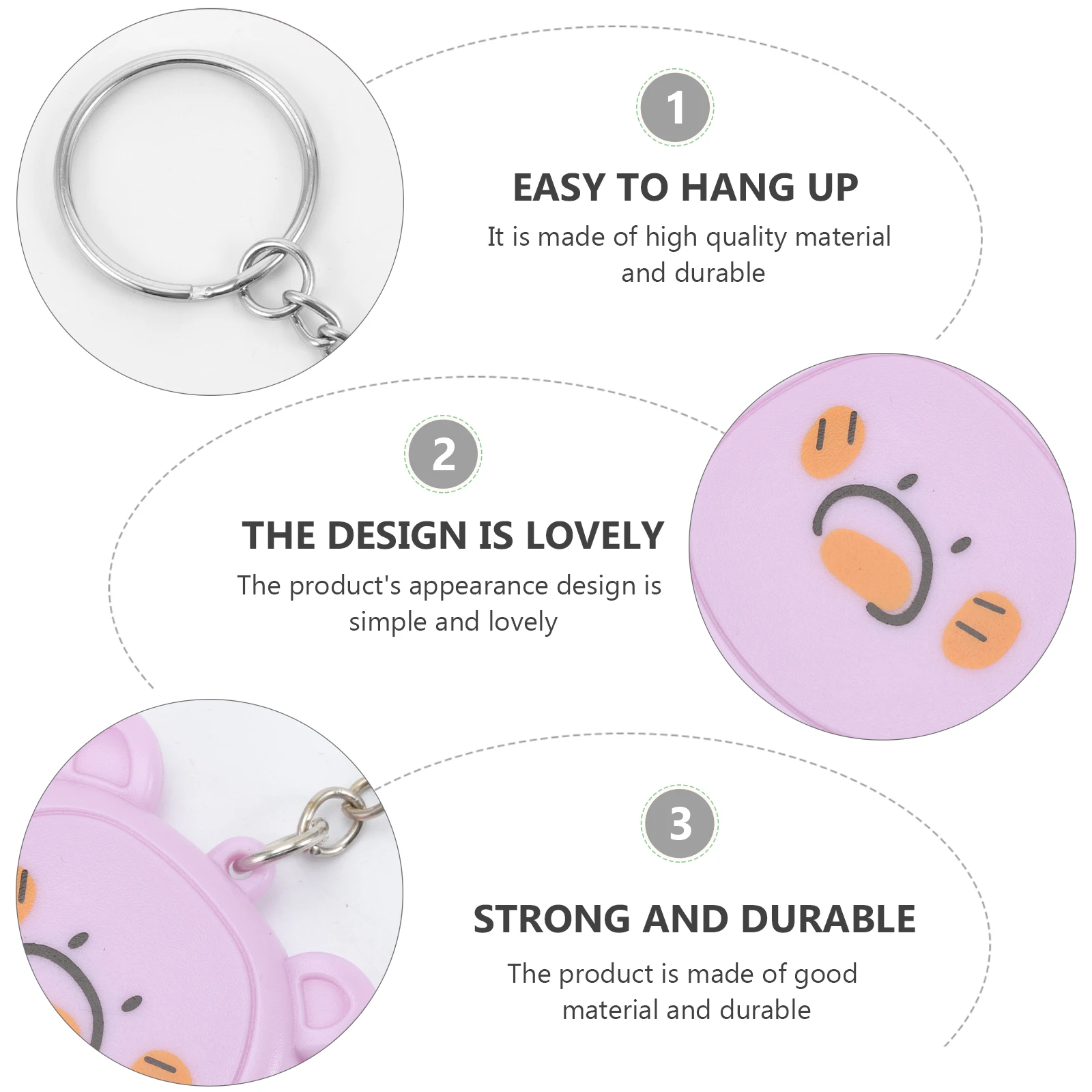 

3pcs Mini Bear Shape Electronic Calculator Portable Pocket Calculator For Kids Gift Keychain Pendant Practical Cartoon Bear