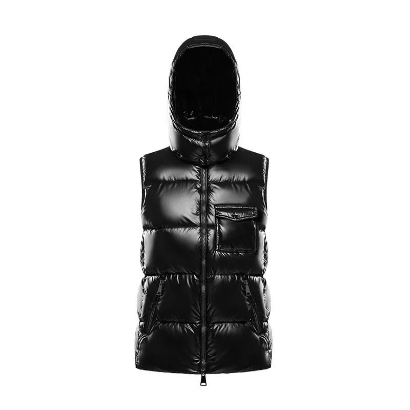 Customized Sleeveless Vest New Arrival Winter Sleeveless Shiny Color Fashion Puffer Vest For WOMen