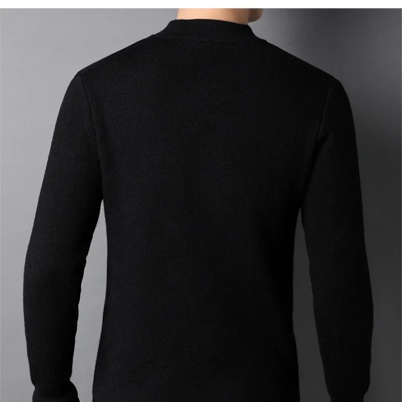 เสื้อสเวตเตอร์แคชเมียร์ทรงสลิมฟิต 7 แบบใหม่สำหรับผู้ชาย คอเต่าครึ่งตัว ถักทออย่างมีสไตล์ เหมาะสำหรับวัยรุ่นชายและผู้ใหญ่ ใช้ได้ทุกวัน