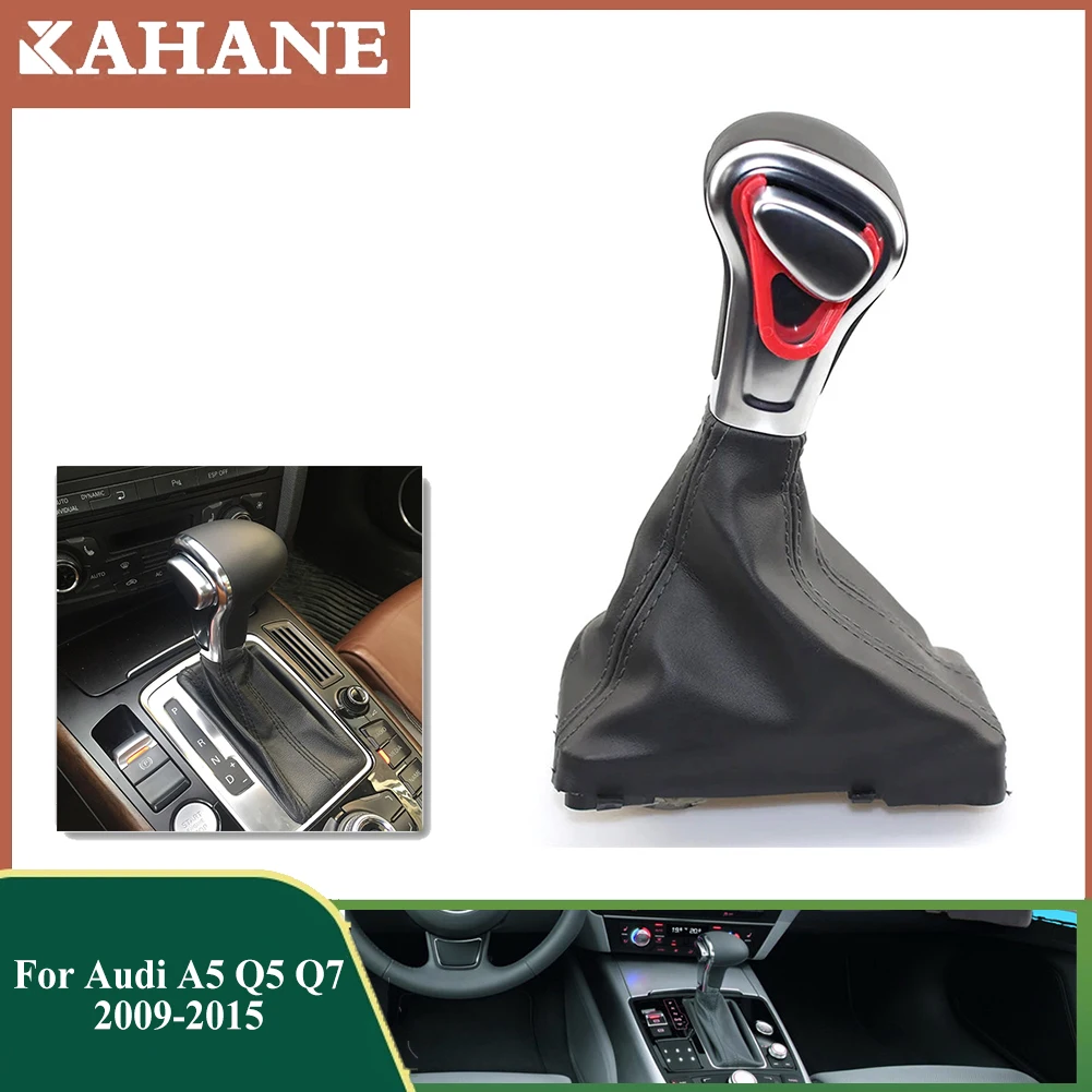 For Audi A5 Q5 Q7 2009 2010 2011 2012 2013 2014 2015 Gear Shift Lever Shifter Gaiter Boot Car Interior Dust Cover Accessories