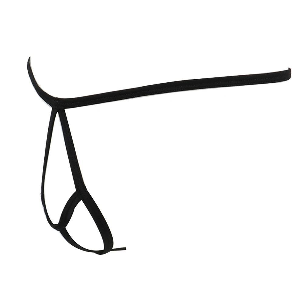 ملابس داخلية مثيرة للرجال ملابس داخلية جي سترينج للارتداء اليومي مناسبة لجميع المواسم أسود عادي الطول بلون موحد #4