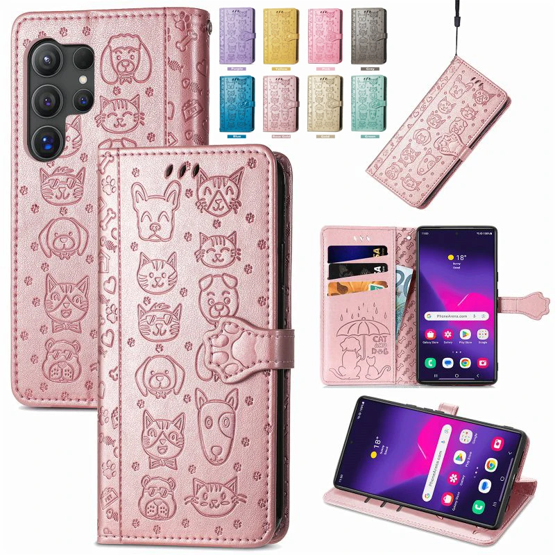 

Cat Dog Pattern Flip Phone Cover For Huawei Honor 300 Ultra 200 Smart 100 90 Pro 80 SE 60 X9b X9a X8A X7B X6A X5 Magic6 5 4 Lite