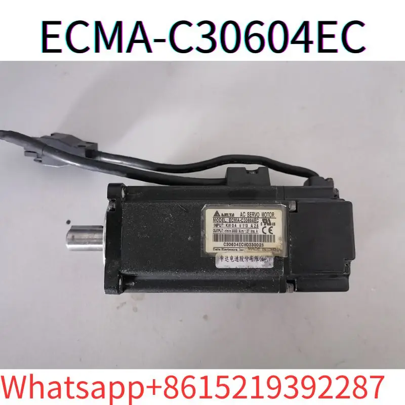 

second-hand 400W servo motor ECMA-C30604EC tested ok