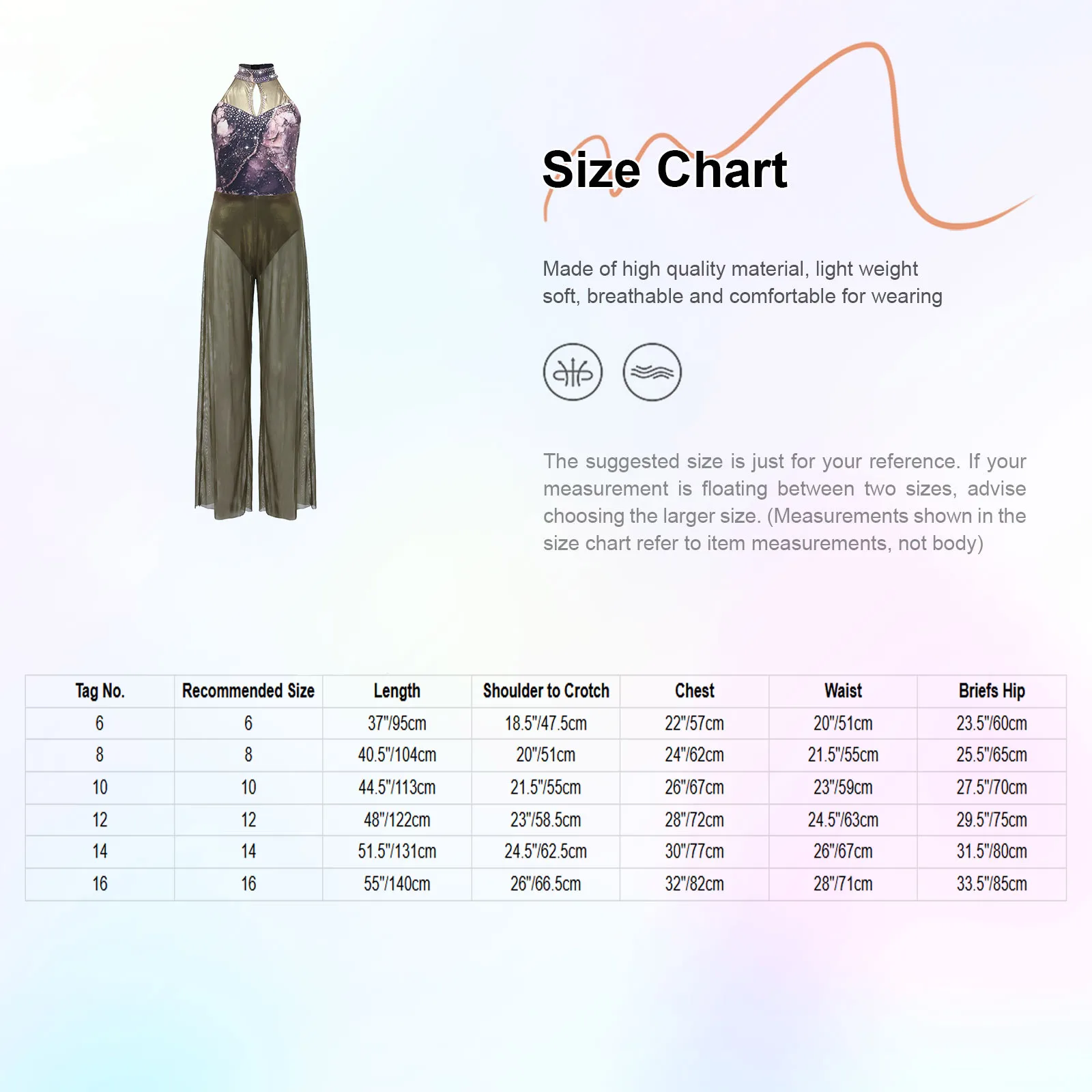 Kids Girls Modern Lyrical Dance Jumpsuit Sparkly Rhinestones Halter Sleeveless Leotards Ballet Figure Skating Gymnastics Costume - view 6