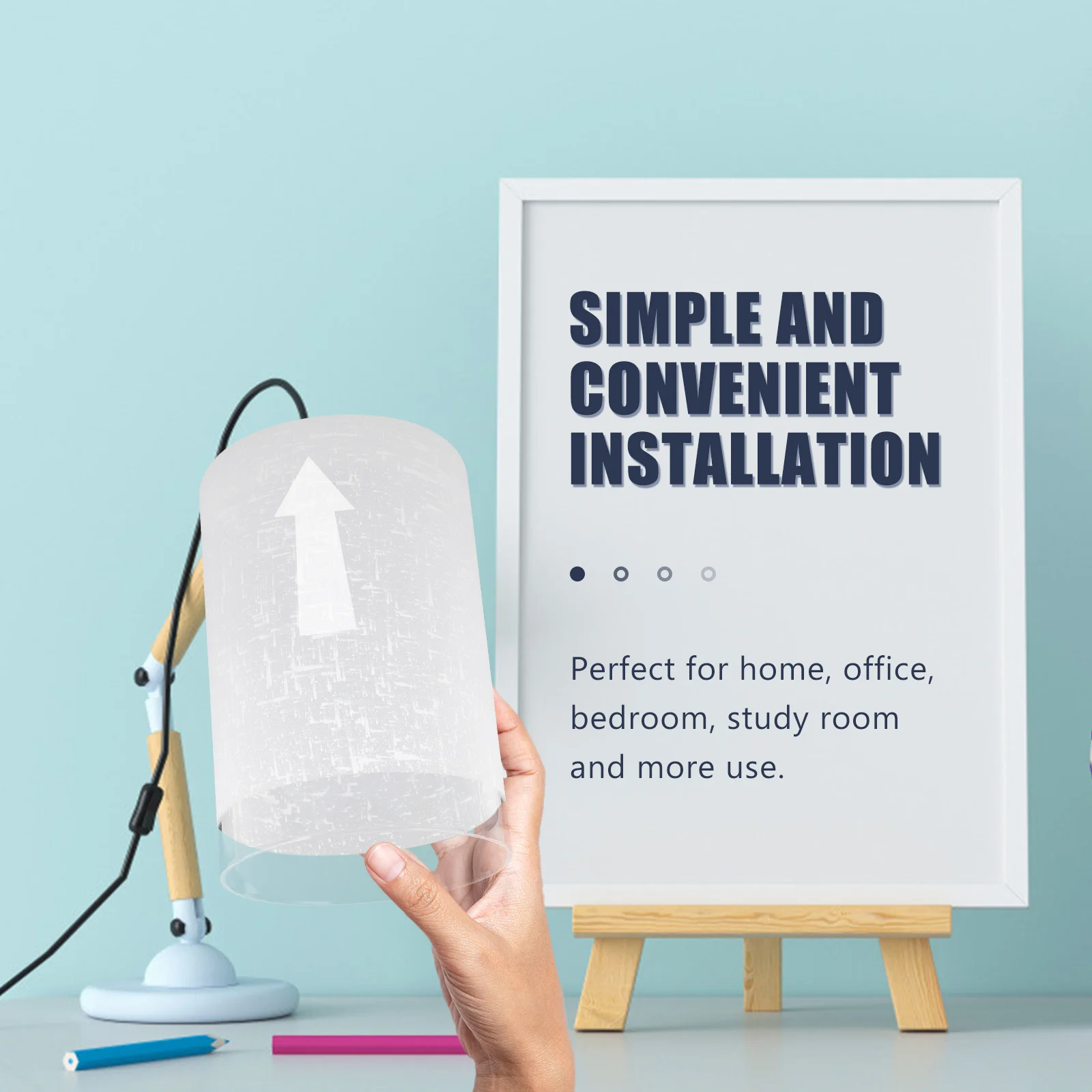 

Cylinder Lamp Shade Eye-Protective Light Vanity Lamps Perfect for Different Home Styles Lamp Shade Cylinder Glass Lampshade