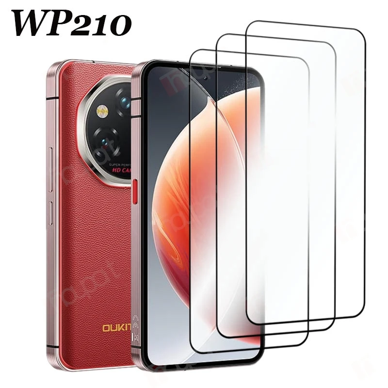 

3 шт. улучшенных защитных стекол для экрана Oukitel WP210, HD-прозрачное, устойчивое к царапинам, закаленное стекло с полным покрытием клеем.