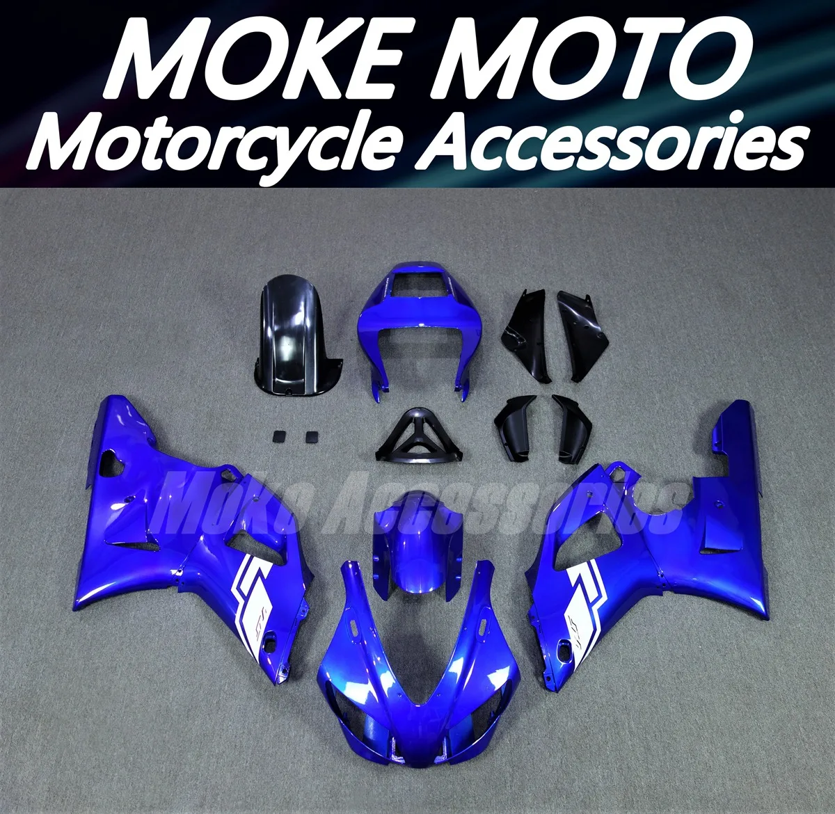 

Motorcycle Fairings Kit Fit For Yzf R1 1998-1999 Bodywork Set High Quality Abs Injection Blue White - 3