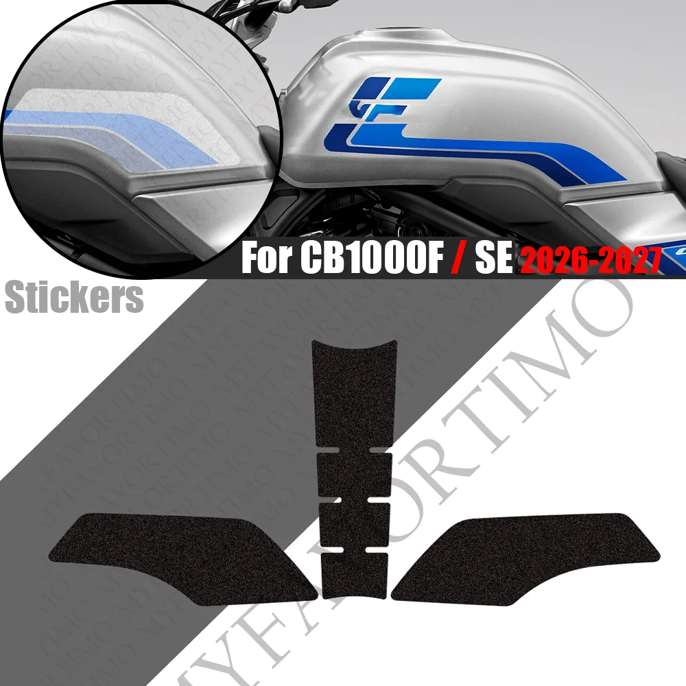 Motorcycle Tank Pad Anti-slip Stickers For Honda CB1000F CB1000F SE 2026 2027 Knee Grip Fuel Tank Protection Decals