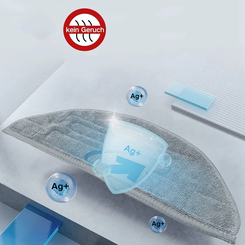 Serpillière pour aspirateur robot Roborock S8 Pro Ultra / S8 +/S8, tampons lavables et réutilisables en microcarence