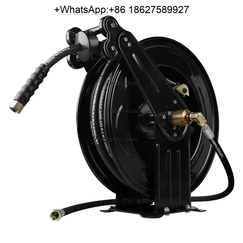 SPS 5000 PSI 50 FT 3/8'' Double Arms Automatic Telescopic High Pressure Hose Reel Pressure Hose Car Washing Equipment