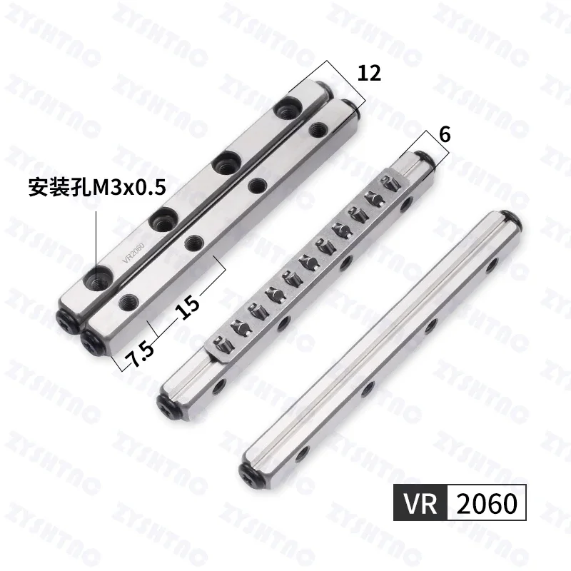 VR2 CRV2 NV2 Cross Roller Guide VR2030/2045/2105/2090 VR2-30/45/60/75/120/150 high Precision Linear Motion High speed low noise view 4