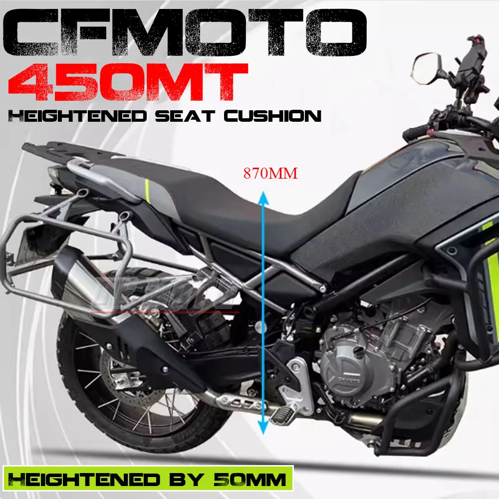 

Motorcycle Modified Heighten Seat Cushion Original Accessories Overall Heightening 870 Seat Cushion FOR CFMOTO 450MT