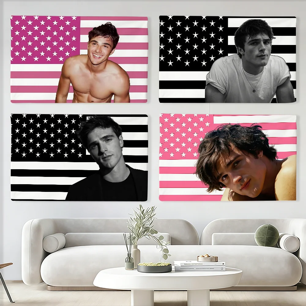 Bandera del actor Jacob Elordi, adecuada para fiestas, clubes, decoración de paredes interiores y exteriores, regalo