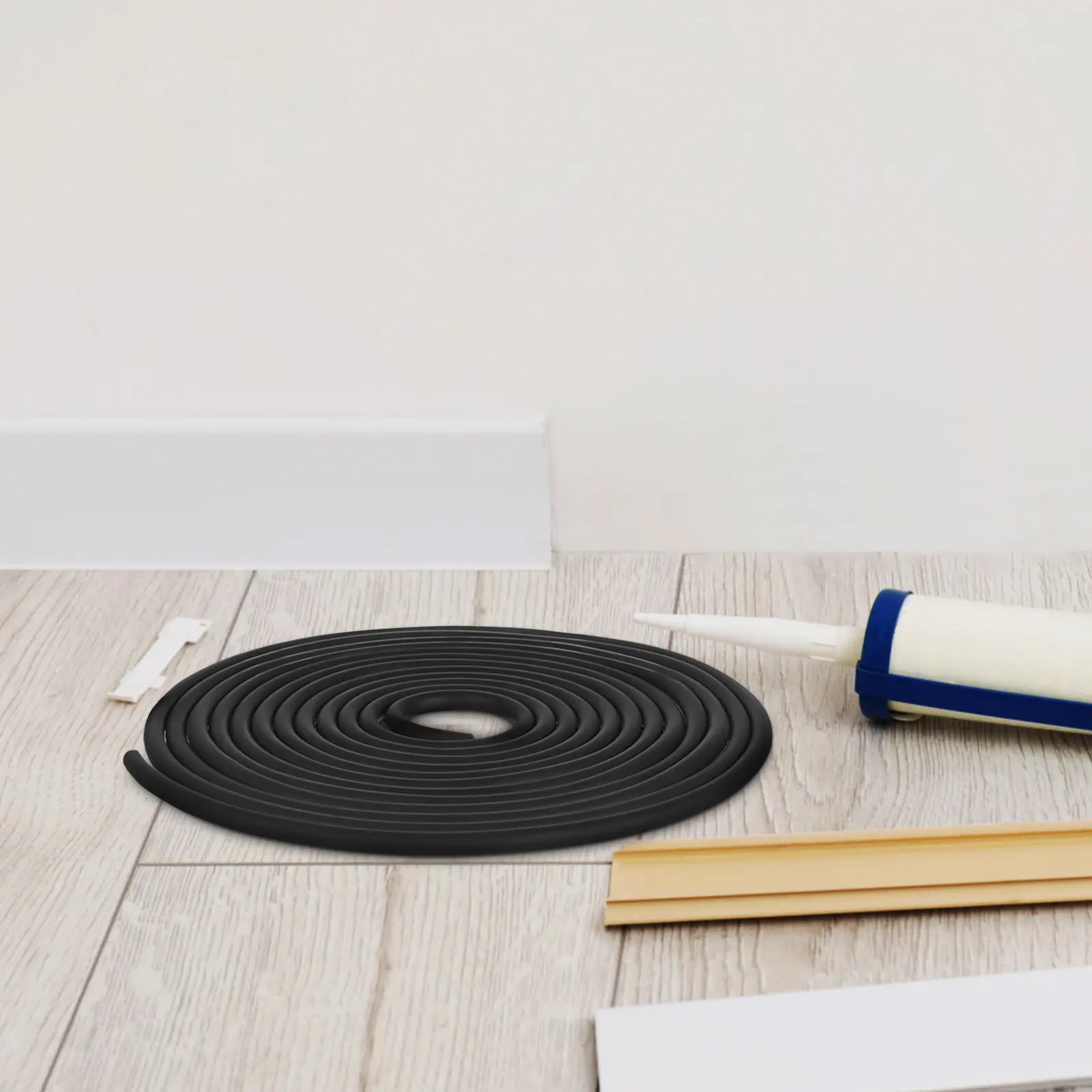 

5M Rubber Sealing Strip Flexible Caulk Saver for Concrete Joint Filling Wall Crack Filler Weather Stripping Rubber Rope Sealer