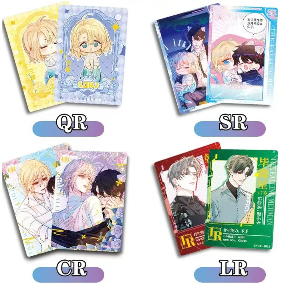 New The Falling Mermaid Collection Card Male God Story Card Handsome Tall Anime Male Limited High Collect Card Children Gifts