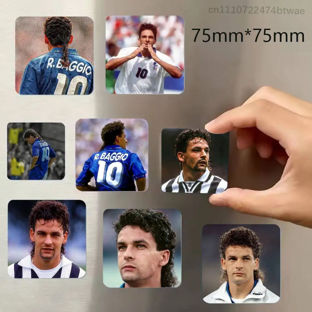 R-Roberto Baggio Italy Refrigerator Magnets Cute Cartoon Magnetic Personality Decorations Creative Gifts