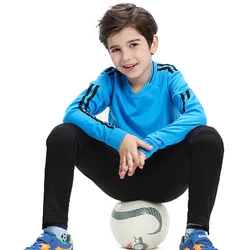 Children Football Training Suit Kids Long Sleeve Suit Autumn Winter Men Soccer Team Sports Set Running Tracksuits Sportswear