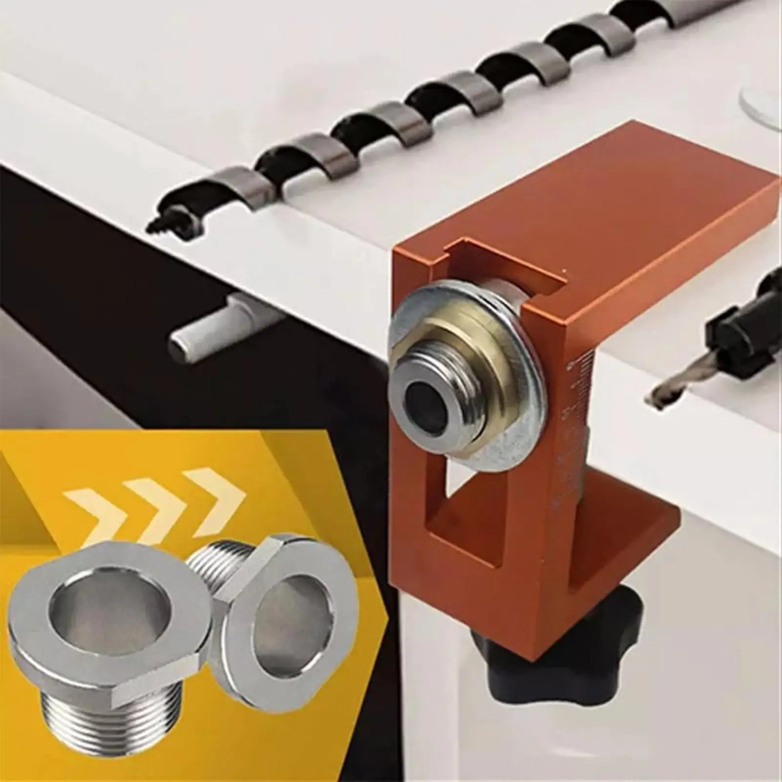 Pocket Hole Jig Kit Adjustable Clamp Template Precise Power Tool Accessory Jigs For Saw Woodworking Enthusiasts Professionals