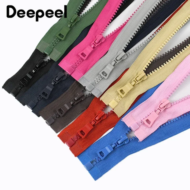 3Pcs 5# Resin Zippers 15-25cm Close-End 30-90cm Open-End Zips for Sewing Jacket Closure Zipper Bag Purse Zip Repair Accessories