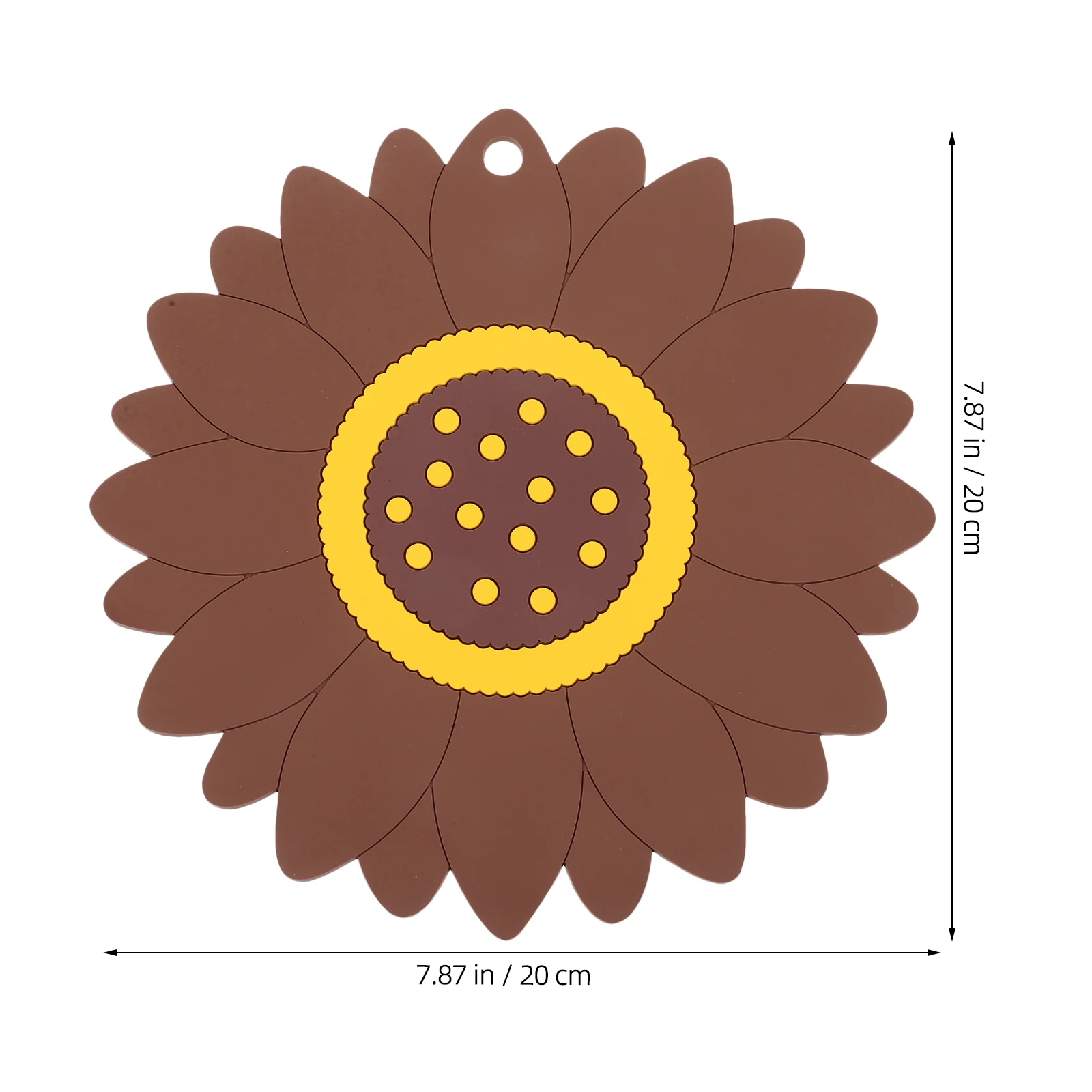 

Silicone Sunflower Placemat Reusable Hot Pad Coaster Heat Resistant Mat for Coffee Tea Home Office Hotel Multifunctional Kitchen