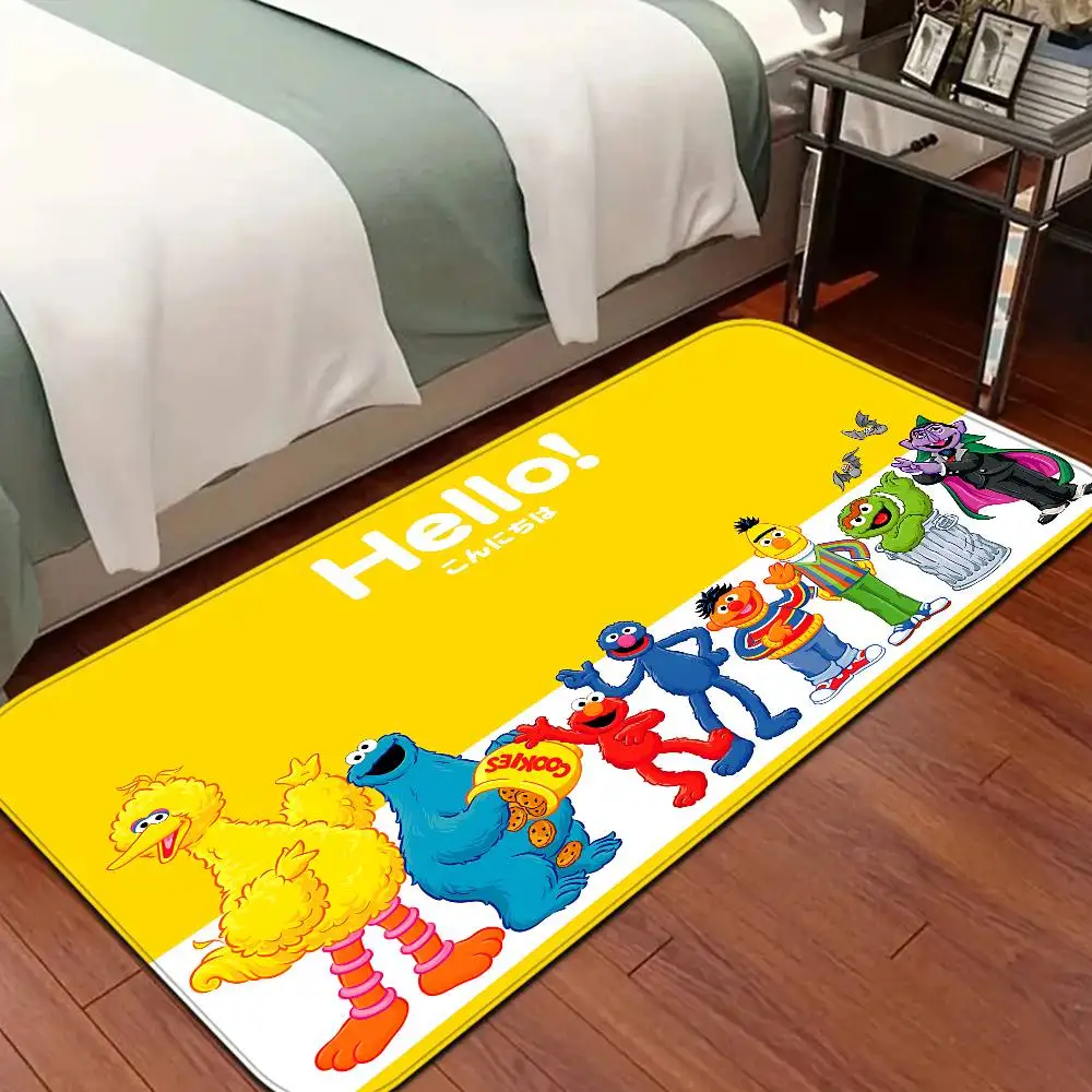 Sizes S-Sesame S-Street Floor Mat Rectangle Anti-slip Home Soft Badmat Front Door Indoor Outdoor Mat Hotel Decor Mat