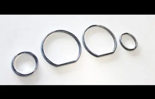 Chrome Speedometer Gauge Dial Rings Bezel Trim Speedo AC Tech- for BMW E36 M M3 GT Best Value Car Parts