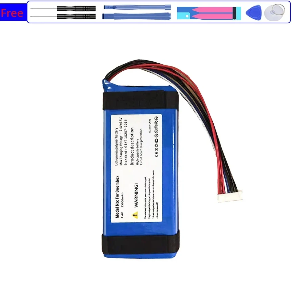 

New Speaker Battery GSP0931134 01 25000mAh for JBL Boombox, JEM3316,JEM3317,JEM3318 Batteria + Tools