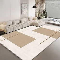 Alfombra geométrica lujosa de estilo japonés para sala de estar, alfombra para sofá, mesa de centro, mesita de noche, dormitorio, decoración del hogar, coche engrosado