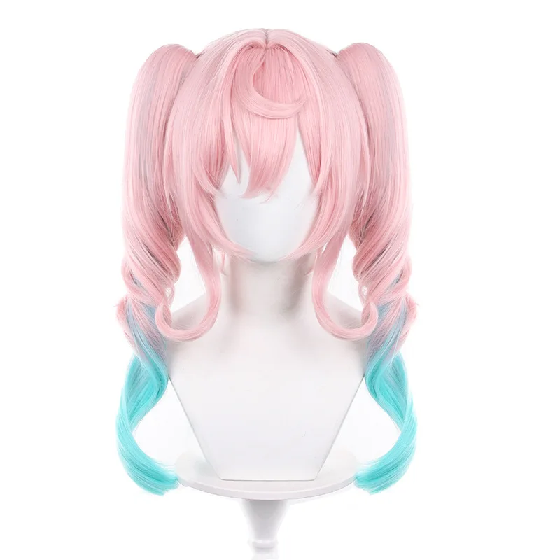 Feng Jin Cosplay Perucas Mulheres 50cm Jogo Honkai Star Rail Cosplay Peruca de cabelo sintético resistente ao calor + touca de peruca