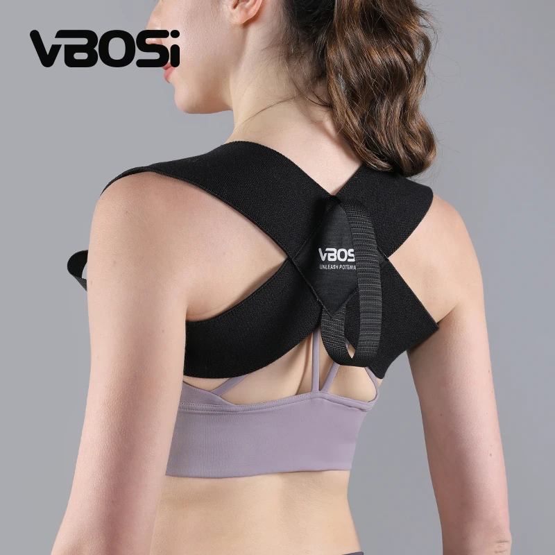 VBOSI للجنسين قابل للتعديل العلوي الظهر دعم رياضي حزام الكتف مصحح الوضعية للرجال والنساء