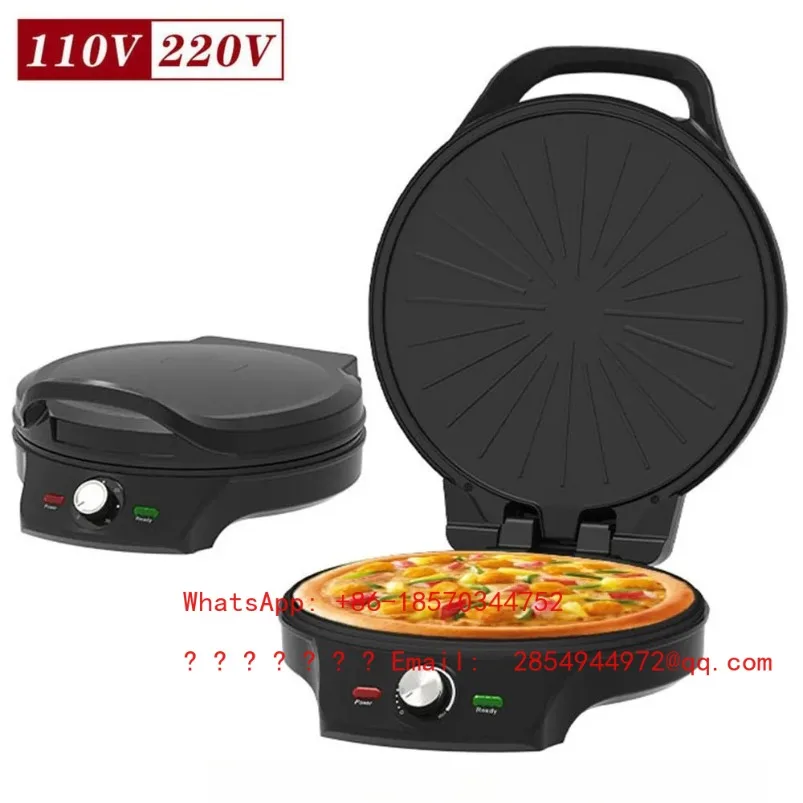 2026     110V Pizza Pancake Machine, Double-sided Non-stick Heated Electric Cake Pan