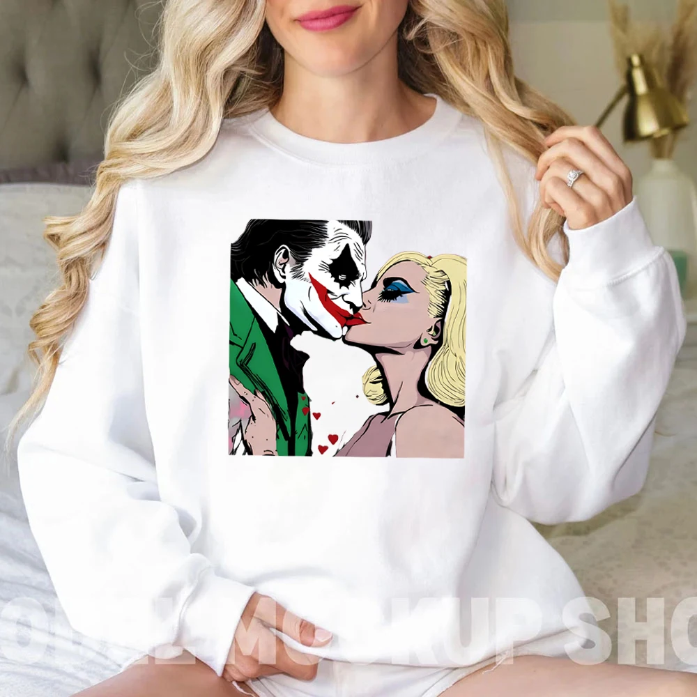 Lady Funny Unisex Hoodies Gaga Women's Clothing Joker Dancing Hoodies Joker2 Lady Movie Inspiration Gaga Sweatshirts Kawaii Tops