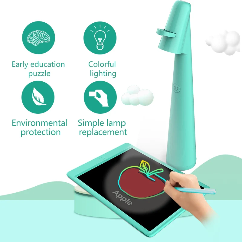 

2PCS Promotion Christmas Gifts Kids 8 Set Projection Card 16 Patterns Mini Cute Desk Lamp Fun Drawing Tool Ages 3-10 Type-C Char