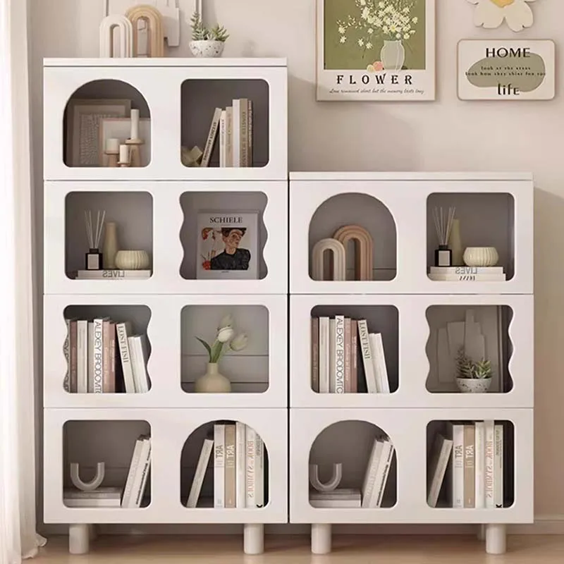 Storage Display Bookcase Modern White Kitchen Corner Bookshelf Organizer Minimalist Estanteria Habitacion Modular Furnitures