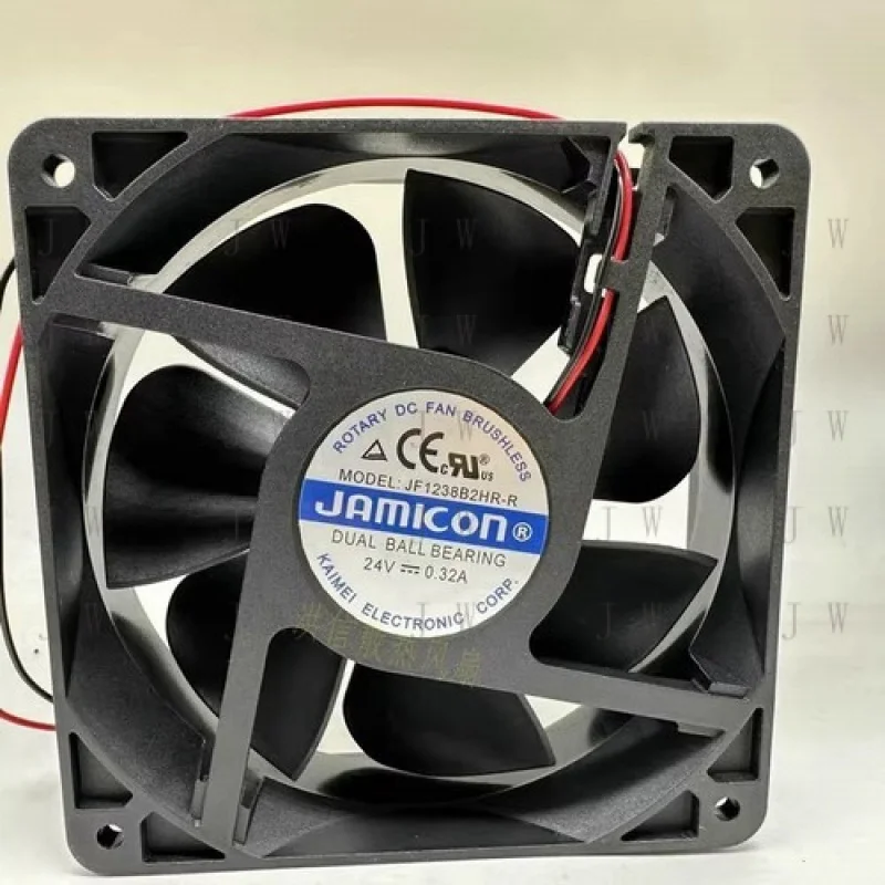 

DDZ 1 pcs for JAMICON JF1238B2HR-R 12038 24V 0.32A 12CM 2-wire cooling fan