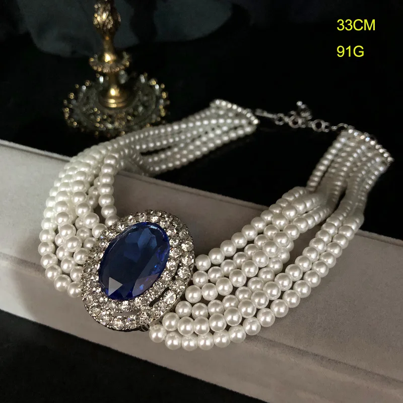 2026 French Retro Rhinestone I - огляд і ціна Pearl Trim Chain