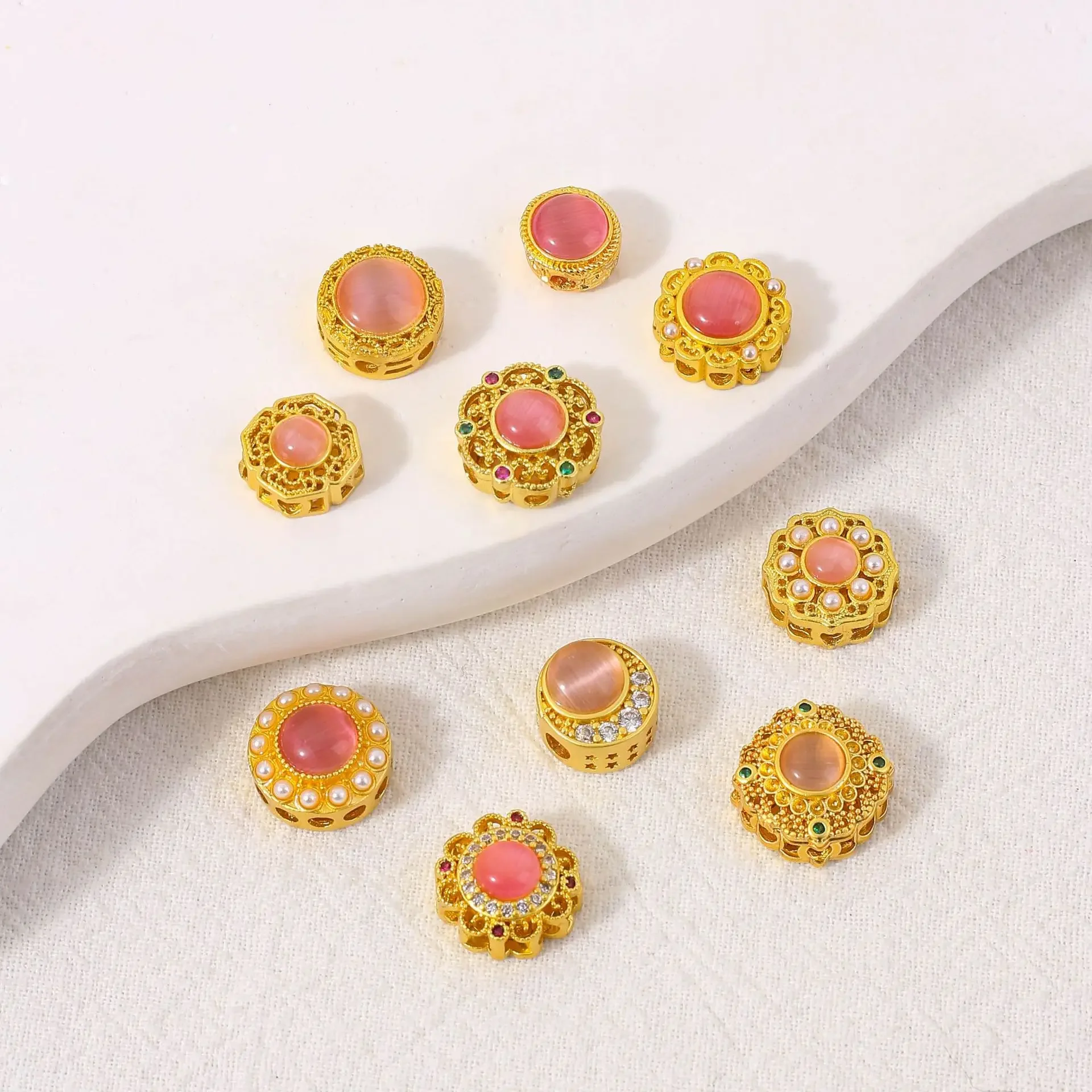 

5 Pieces Jewellery Making Accessories Spacer Beads,Beading Handmade DIY Bracelet Necklace Jewellery Making Accessories Wholesale