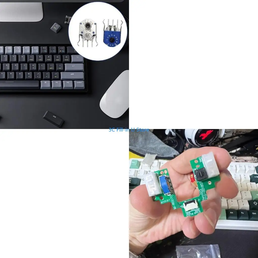 

G8TA Scrolls Accuracy 2Pcs HUANO 8mm Blue Cores Mouse Wheel Encoders for GPROX Superlight