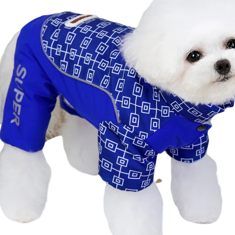 

Dog Down Jacket Pet Clothes For Small Medium Dogs Cat Winter Warm Fleece Thick Coat Puppy Windproof Reflective Jumpsuit Overalls