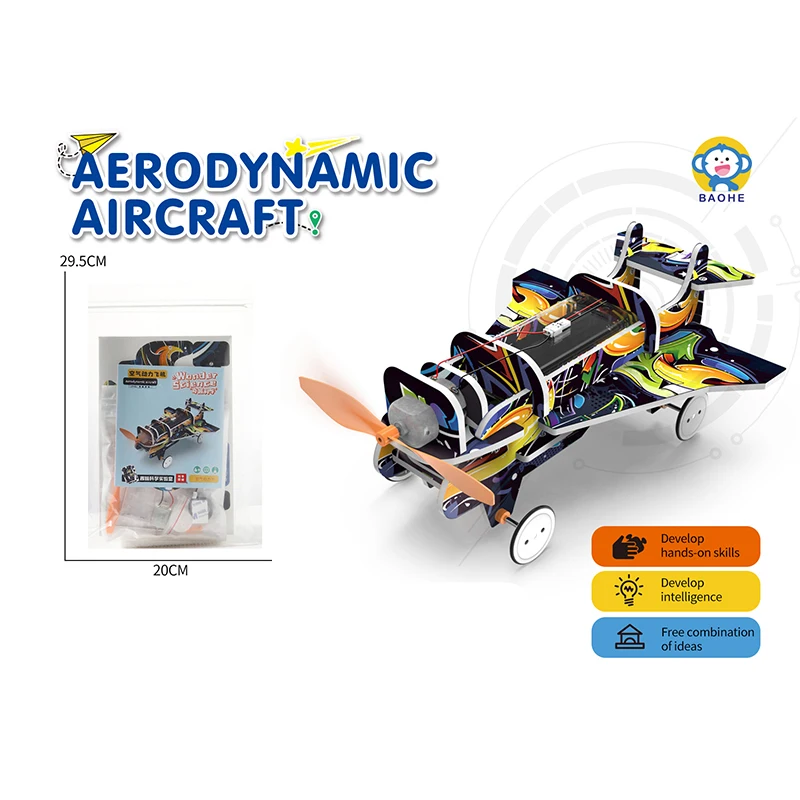 

3D Puzzle Aircraft Aerodynamic Enlightenment Education Toys Interest Scientific Experiment Principles School Course Teach Tool