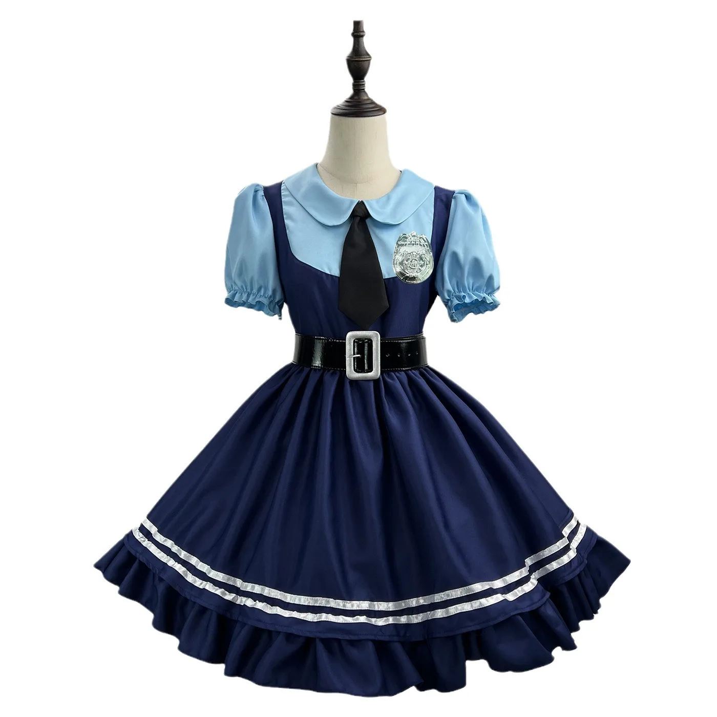 Cute Lolita Judy Rabbit Cosplay Costume Judy Police Dress For Woman Girl Party Costumes S -5XL