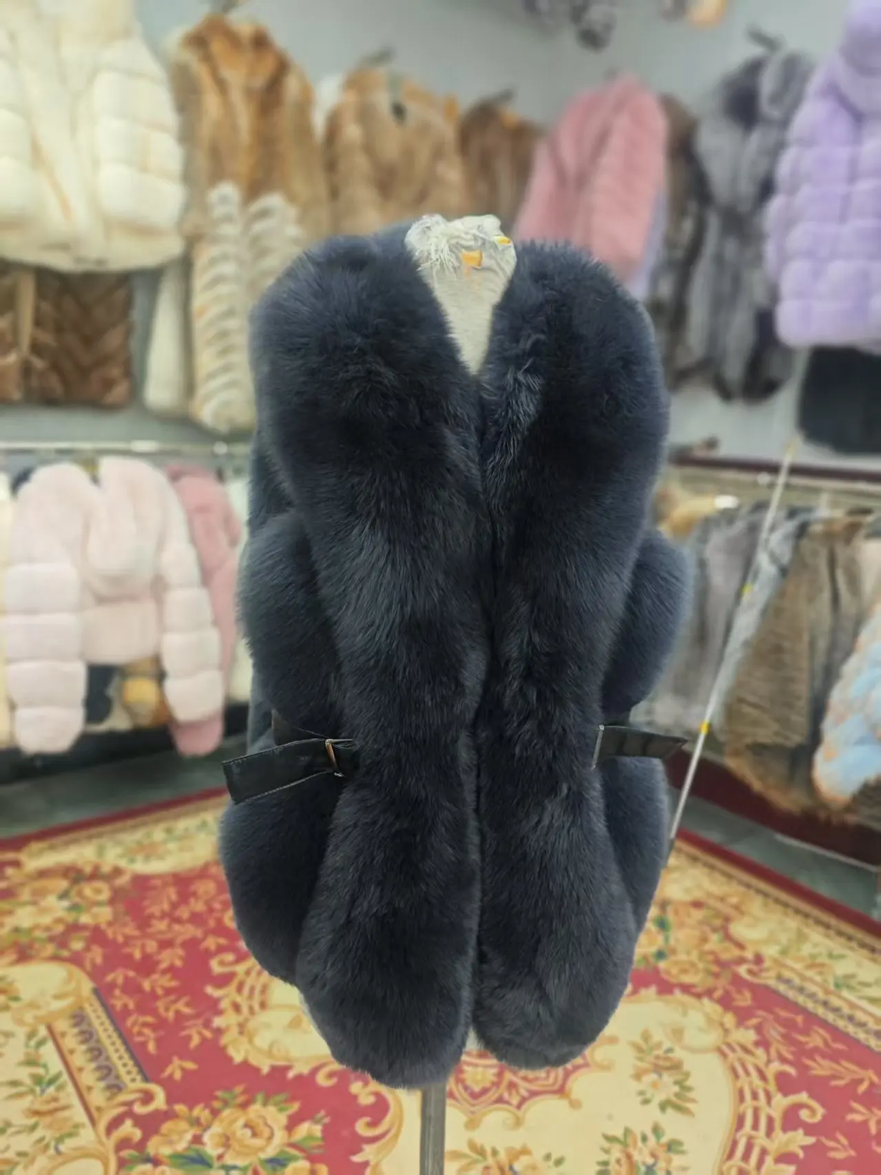 Veste mi-longue en fourrure véritable, nouvelle collection automne-hiver, gilet chaud en fourrure de renard naturelle de haute qualité, offre spéciale