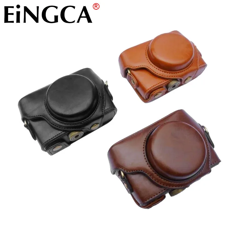 Camera Bag PU Case With Strap For Sony RX100 RX100II RX100M2 RX100III RX100M3 RX100IV RX100M4 RX100V RX100M5