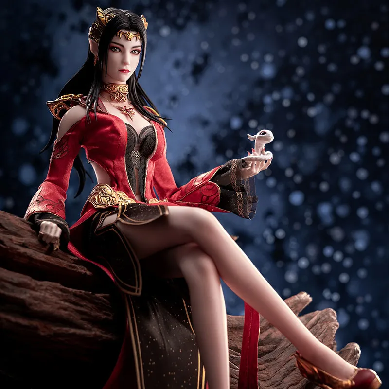 

Фигурка Медузы-королевы в масштабе 1/6 от Langzhou, официальная силиконовая артикулированная фигурка из серии «Битва сквозь небеса» для взрослых коллекционеров