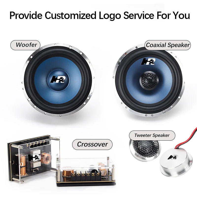 30mm Pure Copper Voice Coil ZM-YS-65205 Big Hole Heat Dissipation Sound System  2 Way Car Tweeter Speaker 6.5
