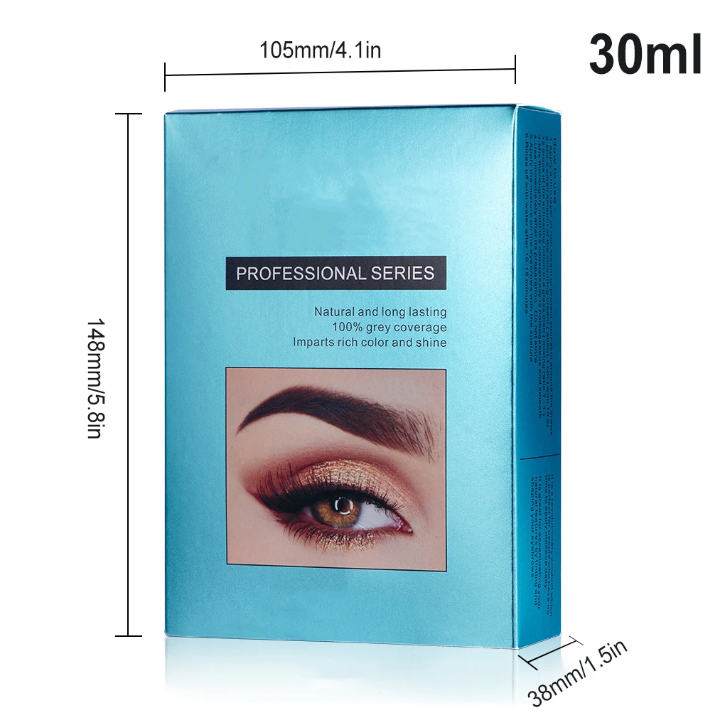 눈썹 염료 오래 지속되는 눈썹 색조 염색 크림 브러쉬 스푼 키트 메이크업 액세서리 선물 여성 소녀