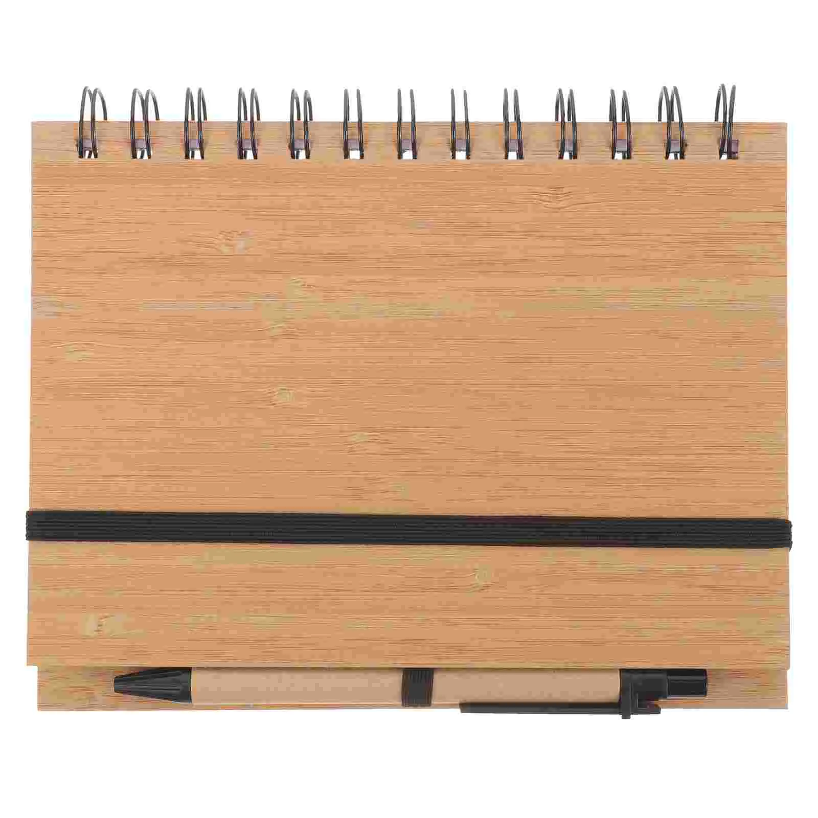 

Simple Lined Notebook Notebooks for Work Plan Accessory Portable Blank Sketch Pad Bamboo Convenient Planner Notepad Small